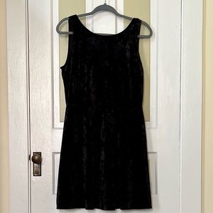 Black H&M velvet mini dress